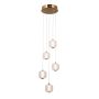 Italux Ganti PND-34362-5-HBR-OPAL Függőlámpa 5x12W/LED 3000K 1300lm IP20