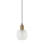 Italux LAMEZIA PND-67594-1-BRO+CL Függőlámpa 1x40W/E27 IP20