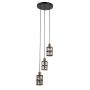 Italux Menfi PND-44236-3-BK-GD Függőlámpa 3x40W/E27 IP20