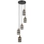 Italux Menfi PND-44236-5-BK-GD Függőlámpa 5x40W/E27 IP20
