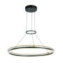 Italux Merlot PND-54638R-28W-3K-BK-GD Függőlámpa 1x28W/LED 3000K 1500lm IP20