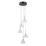 Italux Montiela PND-34374-5-BK Függőlámpa 5x25W/LED 3000K 1286lm IP20
