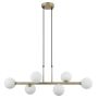 Italux OLBIA PND-38679-6-FGD+WH Függőlámpa 6x25W/G9 IP20