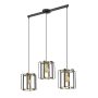 Italux PRIMERO PND-44003-3-BK-GD Függőlámpa 3x60W/E27 IP20