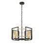 Italux PRIMERO PND-44003-4-BK-GD Függőlámpa 4x60W/E27 IP20