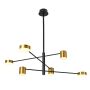 Italux REMDAL PND-16374-6-BK-GD-4K Függőlámpa 36W/LED 4000K 2700LM IP20