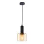 Italux SANTIA PND-65342-1-BK+AMB Függőlámpa 1x40W/E27 IP20