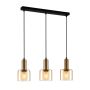 Italux SANTIA PND-65342-3-BRO+AMB Függőlámpa 3x40W/E27 IP20