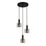 Italux SANTIA PND-65342-3A-BK+SG Függőlámpa 3x40W/E27 IP20