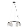 Italux Simona PND-40814-6-BK-HBR Függőlámpa 6x40W/E14 IP20