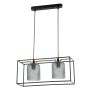 Italux SINELLA PND-23231-2-BK+SG Függőlámpa 2x40W/E27 IP20