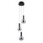 Italux Strela PND-34378-3S-BK Függőlámpa 3x15W/LED 3000K 1188lm IP20
