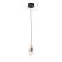 Italux Tonga PND-26374-1-8W-3K-BK-GD Függőlámpa 1x8W/LED 3000K 650lm IP20