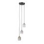 Italux Torno PND-40813-3R-BK-HBR Függőlámpa 3x40W/E14 IP20