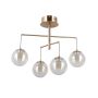Italux Velada PND-34381-4-HBR Plafonlámpa 4x20W/LED 3000K 1810lm IP20