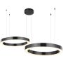 Step Into Design CIRCLE 2in1 ST-8848-40+60 black Függőlámpa 2x53W/LED 3000K 5035lm IP20
