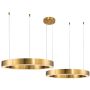Step Into Design CIRCLE 2in1 ST-8848-40+60 brass Függőlámpa 2x53W/LED 3000K 5035lm IP20