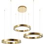 Step Into Design CIRCLE 3in1 DN924-60+60+60 gold Függőlámpa 3x80W/LED 3000K 9000lm IP20