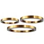 Step Into Design CIRCLE 3in1 ST-8848-40+60+60 brass Függőlámpa 3x85W/LED 3000K 8075lm IP20