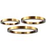 Step Into Design CIRCLE 3in1 ST-8848-40+60+80 brass Függőlámpa 3x93W/LED 3000K 8835lm IP20