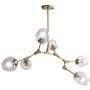 Step Into Design MODERN ORCHID ST-1232-6 GOLD transparent Plafonlámpa 6x60W/E27 IP20