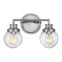 Quintiesse POPPY QN-POPPY2-PC-BATH Fali lámpa 2x60W/E27 IP44