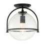 Quintiesse SOMERSET QN-SOMERSET-F-C-BK Plafonlámpa 1x60W/E27