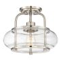 Elstead Lighting QUOIZLE QZ-TRILOGY-SFS-BN Plafonlámpa 1x60W/E27