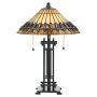Quoizel CHASTAIN QZ-CHASTAIN-TL Asztali lámpa 2x60W/E27