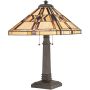 Quoizel FINTON QZ-FINTON-TL Asztali lámpa 2x60W/E27