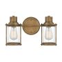 Quoizel Riggs QZ-RIGGS2-BATH-WS Fali lámpa 2x40W/E27 IP44