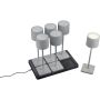 Trio FERNANDEZ R54096677 Asztali lámpa 6x1w/led 2700+4000+6000k 130lm ip20