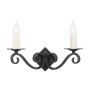 Elstead Lighting RECTORY RY2A-BLACK Fali lámpa 2x60W/E14