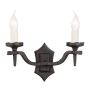 Elstead Lighting RECTORY RY2B-BLACK Fali lámpa 2x60W/E14