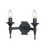 Elstead Lighting SAXON SAX2-BLK Fali lámpa 2x60W/E14
