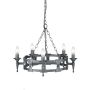 Elstead Lighting SAXON SAX5-BLK-SIL Csillár 5x60W/E14
