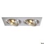 SLV NEW TRIA 111382 Beépíthető spotlámpa 2x75W/GU10/ES111 IP20