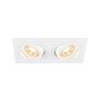 SLV NEW TRIA® 1008509 Beépíthető spotlámpa 2x10W/GU10