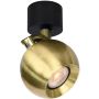 Italux Lafin SPL-45379-1R-BK-GD Spotlámpa 1x10W/GU10 IP20