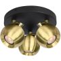 Italux Lafin SPL-45379-3R-BK-GD Spotlámpa 3x10W/GU10 IP20