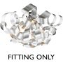 Dar Lighting Swash SWA0450-SP Függeszték 4x25w/g9