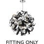 Dar Lighting Swash SWA1350-SP Függeszték 9x40w/g9