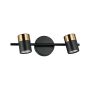Italux Elice WL-58892-2-BK-BRO Fali lámpa 2x35W/GU10 IP20