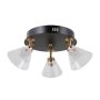 Italux Orella WL-34393-3R-BK-HBR Spotlámpa 3x12W/LED 3000K 750lm IP20