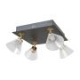 Italux Orella WL-34393-4S-BK-HBR Spotlámpa 4x16W/LED 3000K 788lm IP20
