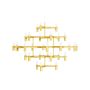 King Home ATOMIC GRANDE XCP9120-30.GOLD Függőlámpa 30x10W/G9 IP20