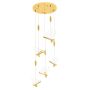 King Home BUTTERFLY DISC XCP8737-5.GOLD Függőlámpa 5x11W/LED 3000K 4400LM IP20