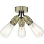 Dar Lighting Yao YAO0375 Plafonlámpa 3x60w/e27 ip20