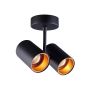 Zuma Line TORI SL 1 DUO ACGU10-127 BK-GD Spotlámpa 2x50W/Gu10 IP20