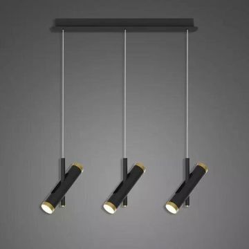 Altavola Design Lunette LA062/CL3_black Függőlámpa 6x3W/LED 3000K 1080lm IP20